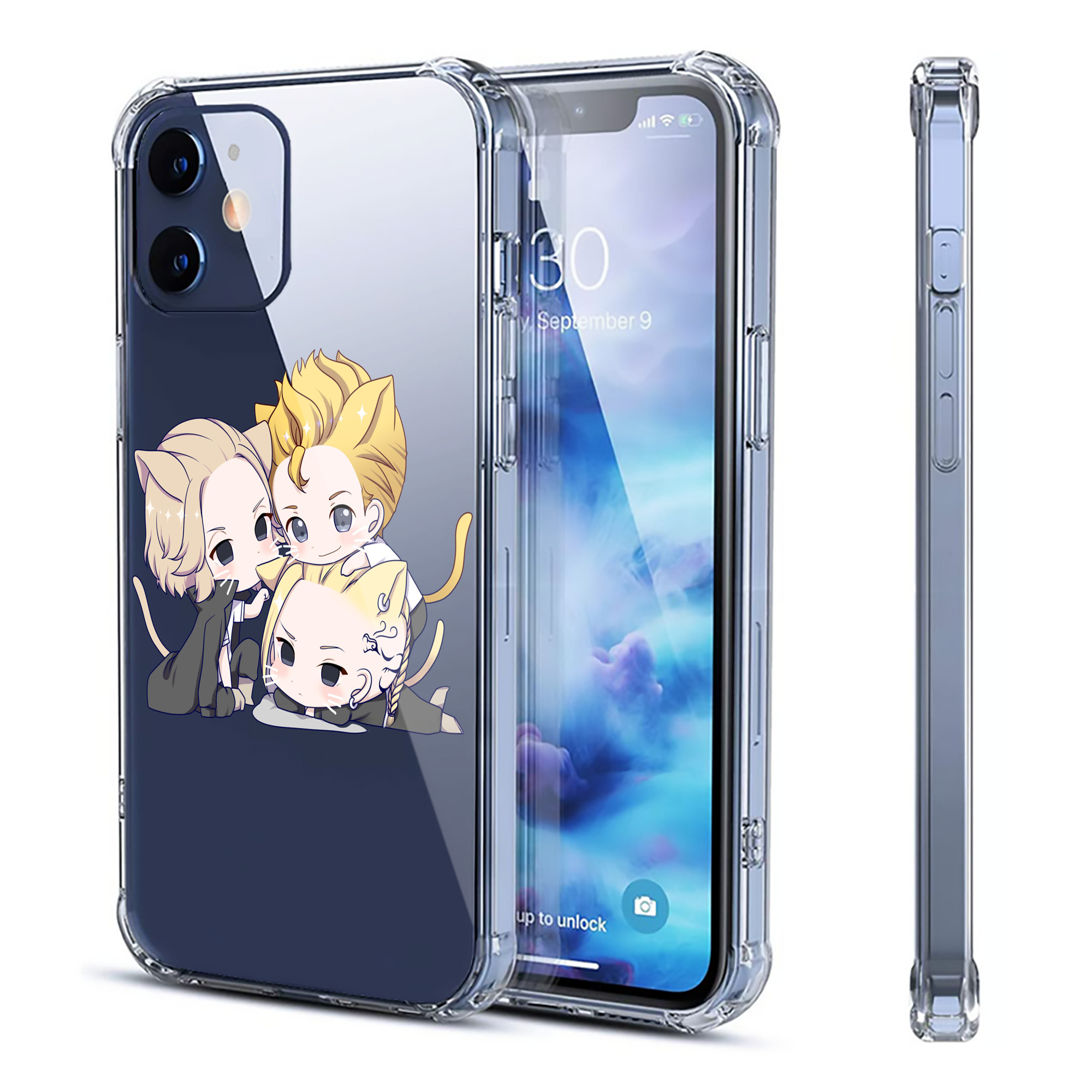 （画像用） 東京リベンジャーズ Tokyo Revengers 【iPhone 12シリーズ対応】透明スマホケース（クリアソフトケース）